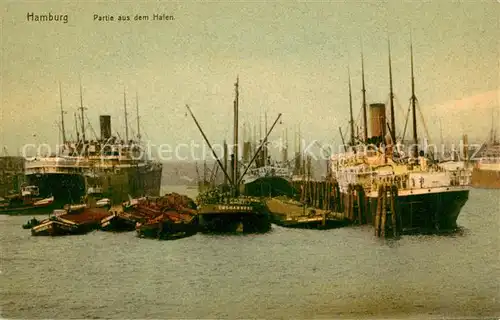 AK / Ansichtskarte Hamburg Hafenpartie Hamburg