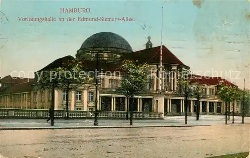AK / Ansichtskarte Hamburg Vorlesungshalle an der Edmund Siemers Allee Hamburg