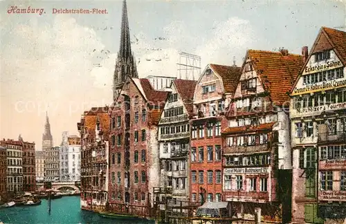 AK / Ansichtskarte Hamburg Deichstrassen Fleet Hamburg
