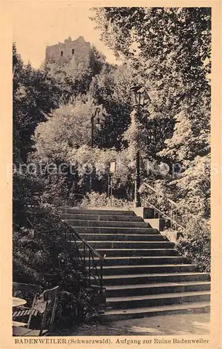 AK / Ansichtskarte Badenweiler Aufgang zur Ruine Badenweiler