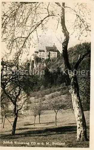AK / Ansichtskarte Stetten_kalten_Markt Schloss Werenwag im Donautal Stetten_kalten_Markt