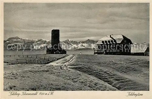 AK / Ansichtskarte Feldberg_Schwarzwald mit Feldbergturm Feldberg Schwarzwald