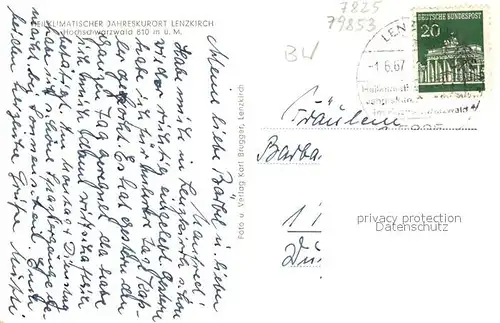 AK / Ansichtskarte Lenzkirch Im Angel Lenzkirch