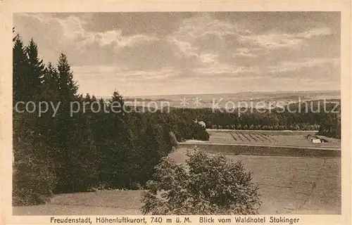 AK / Ansichtskarte Freudenstadt Blick vom Waldhotel Stokinger Freudenstadt