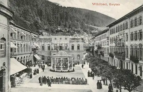 AK / Ansichtskarte Wildbad_Schwarzwald Kurplatz Wildbad_Schwarzwald