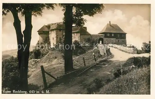 AK / Ansichtskarte Rechberg_Schwaebisch_Gmuend Ruine Rechberg Rechberg_Schwaebisch_Gmuend