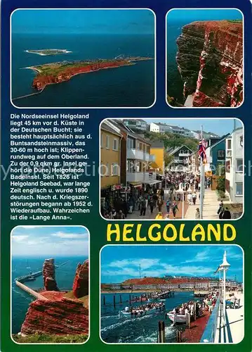 AK / Ansichtskarte Helgoland Fliegeraufnahme Stadtansichten Hafe Helgoland