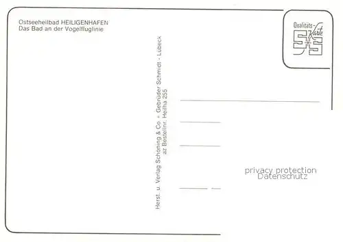 AK / Ansichtskarte Heiligenhafen_Ostseebad Hafen Strand Abendstimmung Chronik Heiligenhafen_Ostseebad