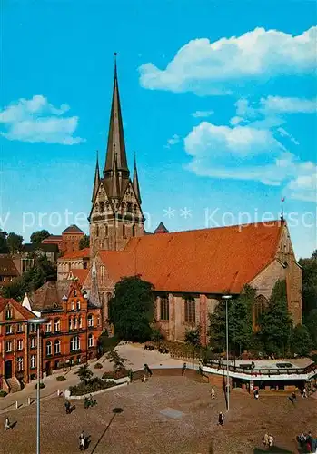 AK / Ansichtskarte Flensburg Suedermarkt Nikolai Kirche Flensburg