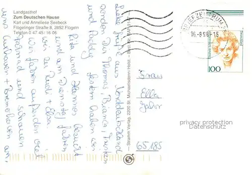 AK / Ansichtskarte Floegeln Landgasthof Zum Deutschen Hause Floegeln