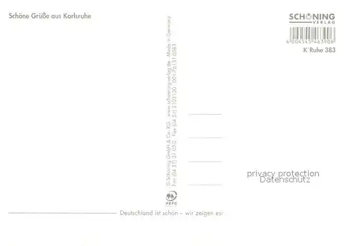 AK / Ansichtskarte Karlsruhe_Baden Schloss Statue Marktplatz Pyramide Karlsruhe_Baden