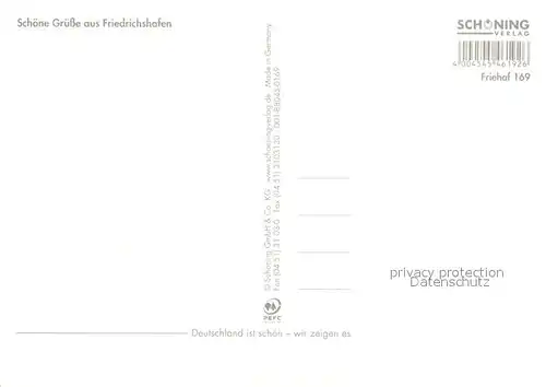 AK / Ansichtskarte Friedrichshafen_Bodensee Hafen Molenturm Graf Zeppelin Promenade Medienhaus Friedrichshafen Bodensee