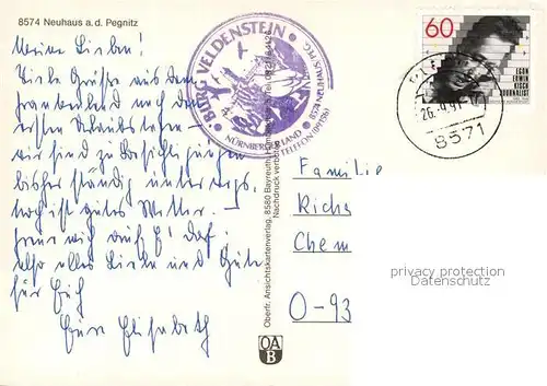 AK / Ansichtskarte Neuhaus_Pegnitz Burg Panoramen Neuhaus Pegnitz