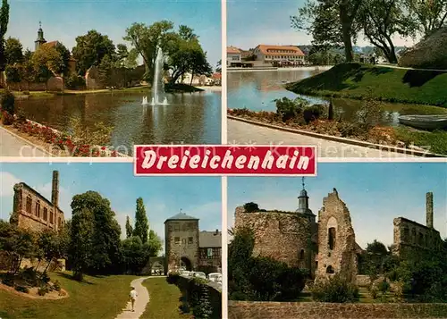 AK / Ansichtskarte Dreieichenhain Burgruine Brunnen Stadttor Dreieichenhain