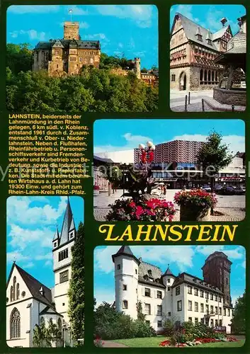 AK / Ansichtskarte Lahnstein Schloss Martinsburg Burg Lahneck Chronik Lahnstein