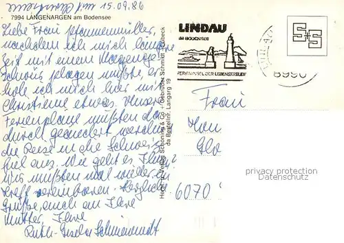 AK / Ansichtskarte Langenargen_Bodensee Schloss Montfort Martinskirche Hafen Parkanlage  Langenargen Bodensee