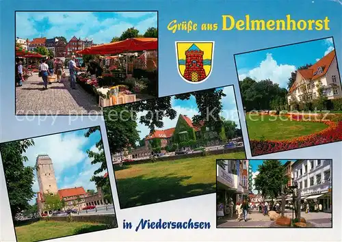 AK / Ansichtskarte Delmenhorst Markt Park Stadtansichten Delmenhorst