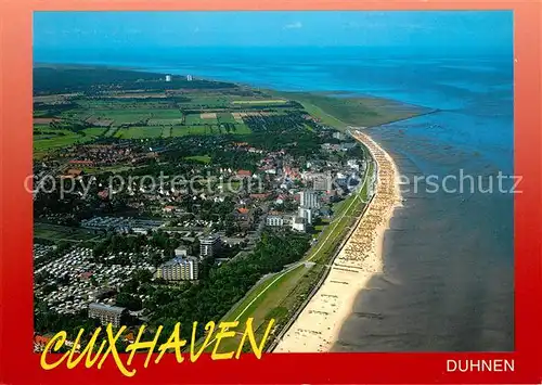 AK / Ansichtskarte Cuxhaven_Duhnen_Nordseebad Fliegeraufnahme Cuxhaven_Duhnen