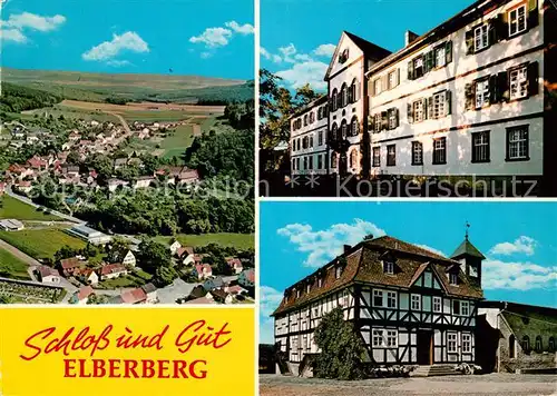 AK / Ansichtskarte Elbersberg Fliegeraufnahme Fachwerk Elbersberg