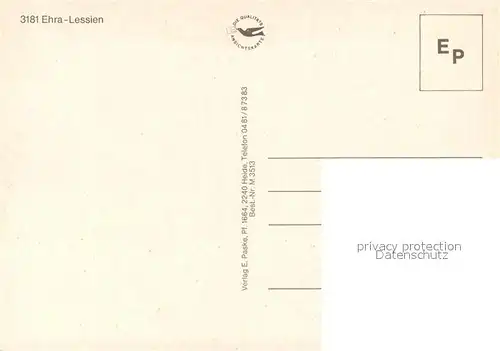 AK / Ansichtskarte Ehra Lessien Findling Kirche Heide Ehra Lessien