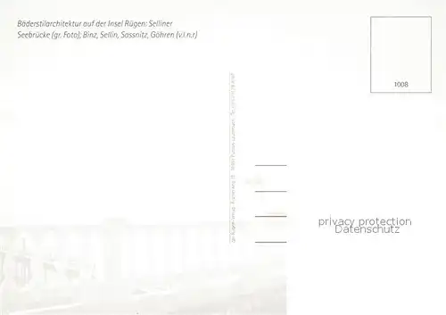 AK / Ansichtskarte Insel_Ruegen Seebruecke Binz Sellin Sassnitz Goehren Insel Ruegen