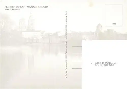 AK / Ansichtskarte Stralsund_Mecklenburg_Vorpommern Panorama Hafen Rathaus Stralsund_Mecklenburg