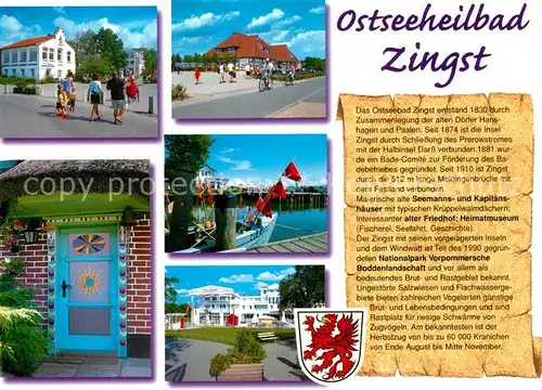 AK / Ansichtskarte Zingst_Ostseebad Stadtansichten Chronik Zingst_Ostseebad