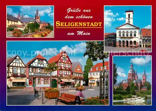 AK / Ansichtskarte Seligenstadt_Hessen Basilika Benediktinerkloster Einhardhaus Seligenstadt_Hessen