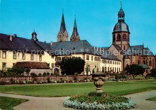 AK / Ansichtskarte Seligenstadt_Hessen Benediktinerabtei Konventbau Klosterkirche Seligenstadt_Hessen