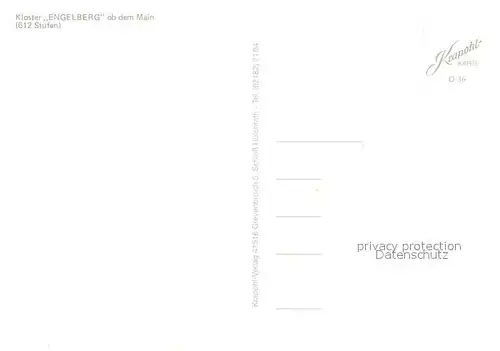 AK / Ansichtskarte Grossheubach Kloster Engelberg Gnadenaltar Gnadenbild Fuerstengruft Hochalter Grossheubach