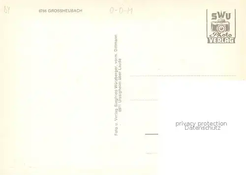 AK / Ansichtskarte Grossheubach Kloster Engelberg Stufen Fachwerkhaus Grossheubach