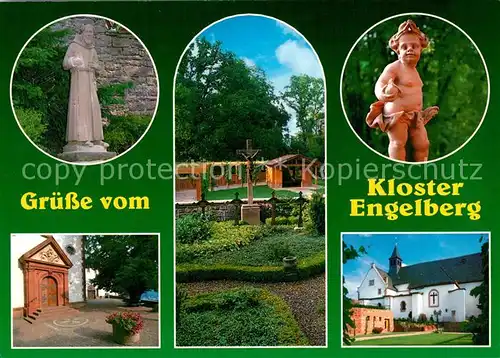 AK / Ansichtskarte Kloster_Engelberg Moench Denkmal Klosterpark  Kloster_Engelberg