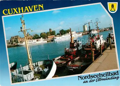 AK / Ansichtskarte Cuxhaven_Nordseebad Hafen Cuxhaven_Nordseebad