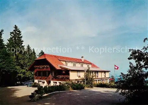 AK / Ansichtskarte Roethenbach_Emmental Kurhaus Chuderhuesi Schweizer Flagge Roethenbach Emmental