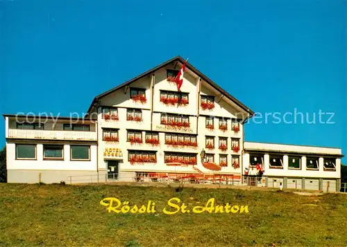 AK / Ansichtskarte St_Anton_Altstaetten Hotel Restaurnat Roessli St_Anton_Altstaetten