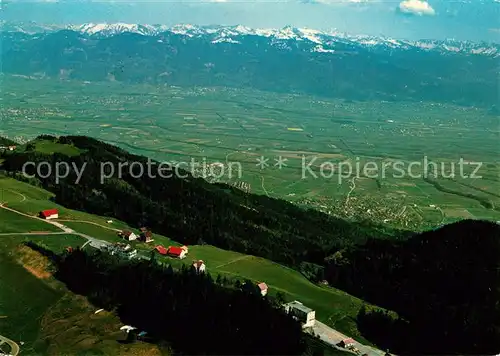 AK / Ansichtskarte St_Anton_Altstaetten mit Rheintal und Vorarlberge Fliegeraufnahme St_Anton_Altstaetten