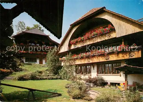 AK / Ansichtskarte Zaeziwil Ferienzentrum Kulturzentrum Gasthof Appenberg Blumenschmuck Zaeziwil