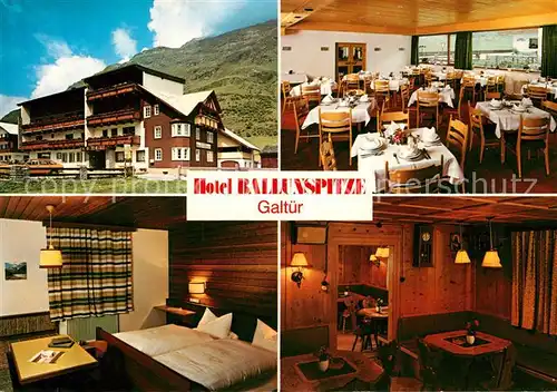AK / Ansichtskarte Galtuer_Tirol Hotel Ballunspitze Restaurant Fremdenzimmer Galtuer Tirol