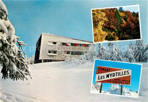 AK / Ansichtskarte Ballon d_Alsace Maison Familiale Les Myrtilles en automne et en hiver Ballon d Alsace