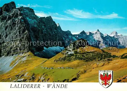 AK / Ansichtskarte Hinterriss_Tirol Laliderer Hochalm Laliderer Waende Gebirgspanorama Karwendel Hinterriss Tirol