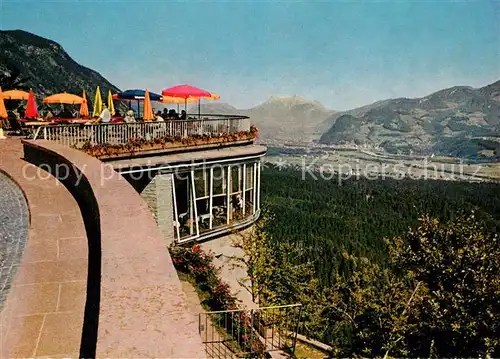 AK / Ansichtskarte Wiesing_Tirol Rasthaus Kanzelkehre Neue Achentalstrasse Talblick Alpen Wiesing Tirol