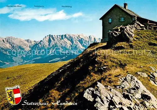 AK / Ansichtskarte Zell_See Statzerhaus am Hundstein Berghaus Alpenpanorama Zell_See