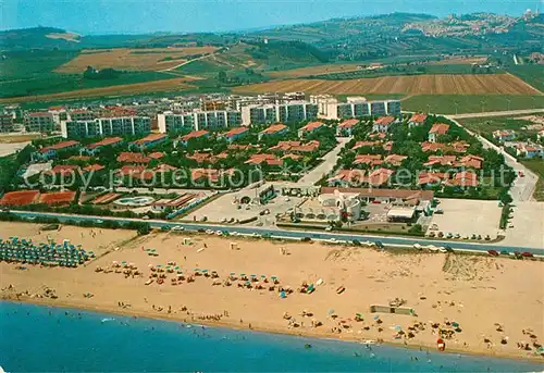 AK / Ansichtskarte Portorecanati Fliegeraufnahme Villagio Turistico Rommel Strand Portorecanati