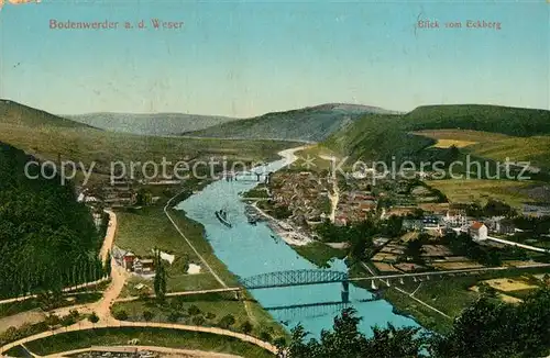 AK / Ansichtskarte Bodenwerder Blick vom Eckberg Bodenwerder