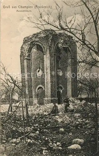 AK / Ansichtskarte Champien Aussichtsturm Champien