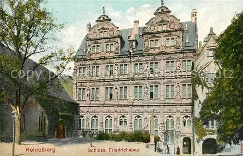 AK / Ansichtskarte Heidelberg_Neckar Schloss Friedrichsbau Heidelberg Neckar