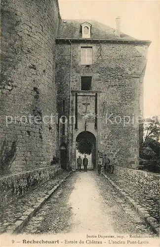 AK / Ansichtskarte Rochechouart Entree du Chateau Ancien Pont Levis Rochechouart