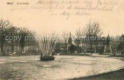 AK / Ansichtskarte Metz_Moselle Esplanade Metz_Moselle