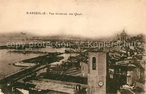 AK / Ansichtskarte Marseille_Bouches du Rhone Vue generale des Quais Marseille