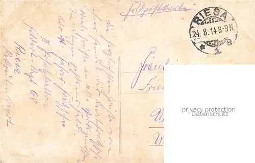 AK / Ansichtskarte Riesa_Sachsen Stadtpark Elbbruecke Freitreppe Riesa Sachsen